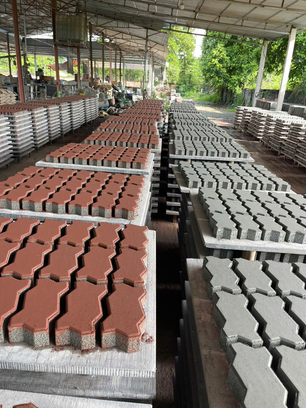 Gạch tự chèn Ziczac màu đỏ - Gạch Bắc Việt - Công Ty Cổ Phần Tư Vấn Và Xây Dựng Hạ Tầng Kỹ Thuật Bắc Việt